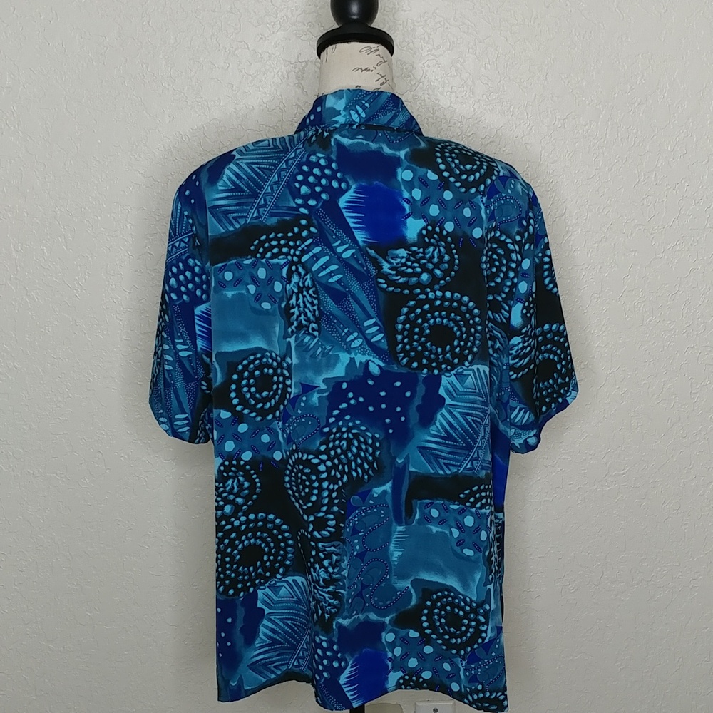 Notations Woman Button Front Multi Patterned Shir… - image 3